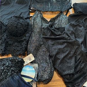 Victoria Secret La Perla Aqua Soleil Ming Wang Xhilaration BUNDLE Corset Bras